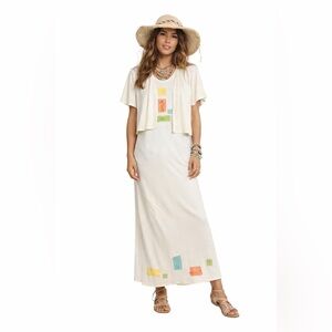 Vintage Richard Cotton Matching 2 Pc Dress / Cardigan Set - Women’s Size Medium